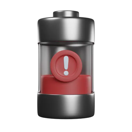 Alerta de bateria fraca  3D Icon