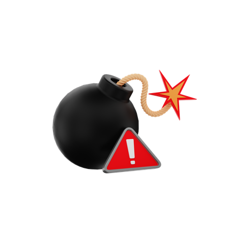 Alerta de bomba  3D Icon