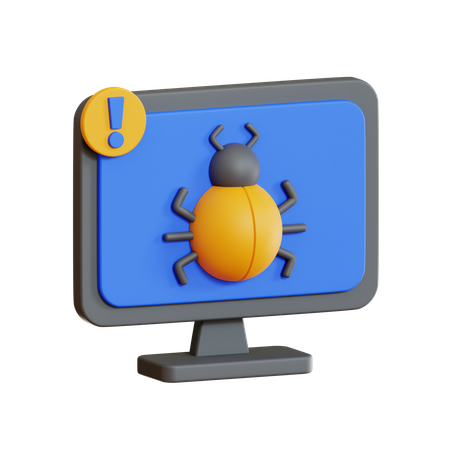 Alerta de bug  3D Icon