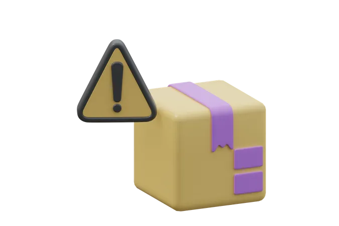 Alerta de caixa  3D Icon