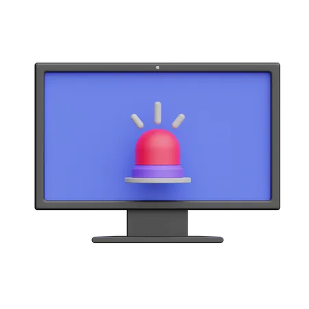 Alerta de computador  3D Icon