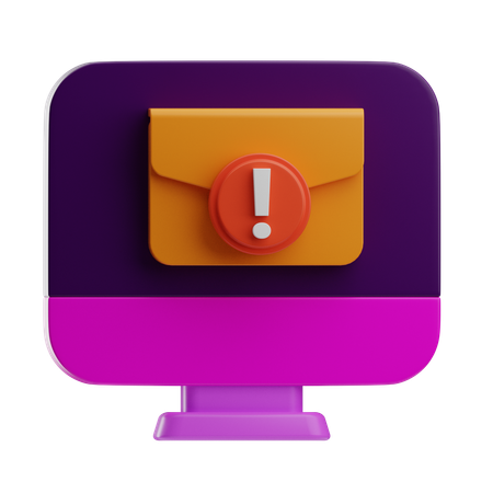 Alerta de e-mail  3D Icon