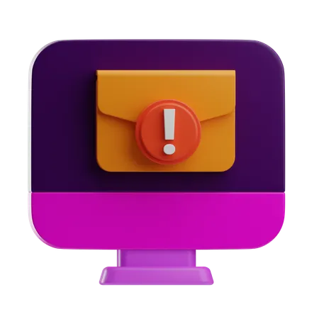 Alerta de e-mail  3D Icon