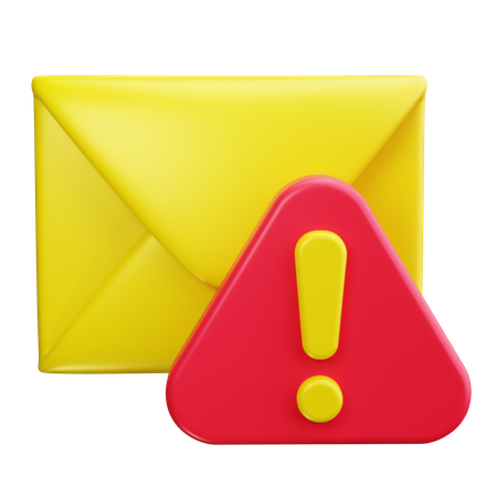 Alerta de correo  3D Icon