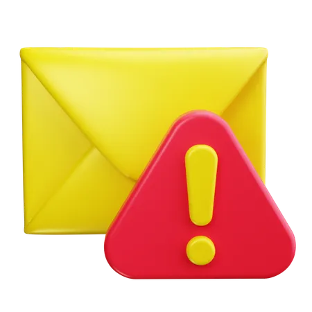 Alerta de correo  3D Icon