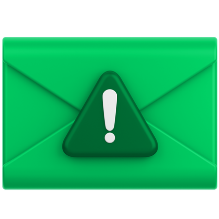 Alerta de correo  3D Icon