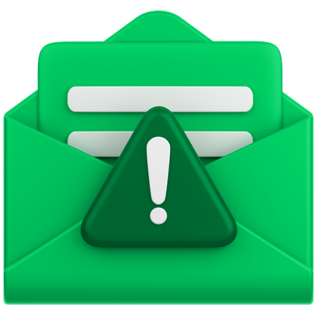 Alerta de correo  3D Icon