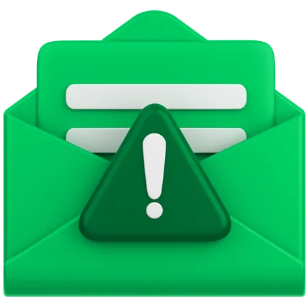 Alerta de correo  3D Icon