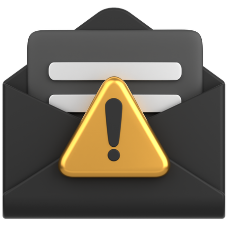 Alerta de correo  3D Icon