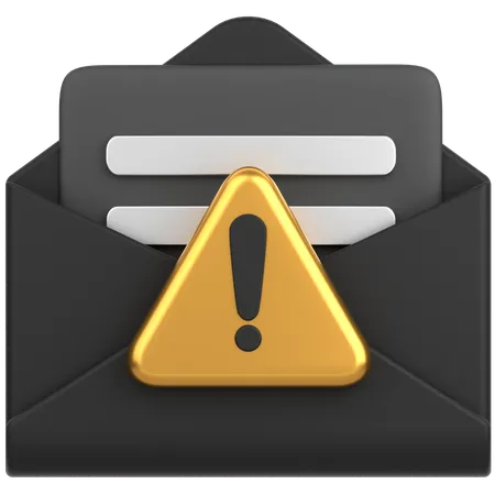 Alerta de correo  3D Icon