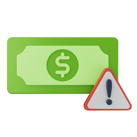 Alerta de dinero  3D Icon