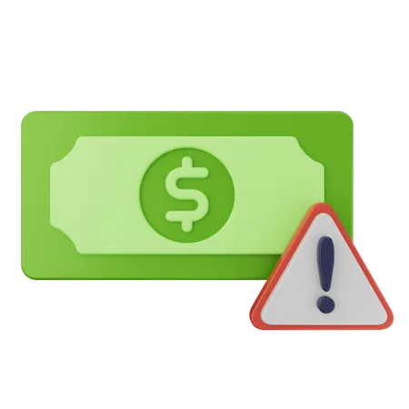 Alerta de dinero  3D Icon