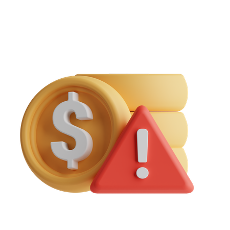 Alerta de dinero  3D Icon