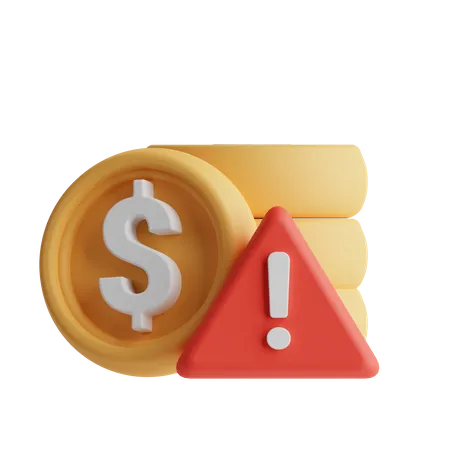 Alerta de dinero  3D Icon