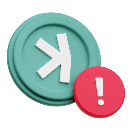 Alerta de efectivo  3D Icon