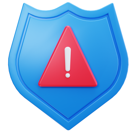 Alerta de escudo  3D Icon
