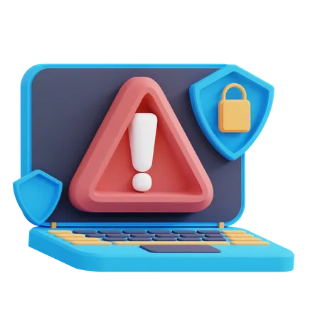 Alerta de laptop  3D Icon