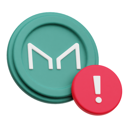 Alerta de moneda de fabricante  3D Icon