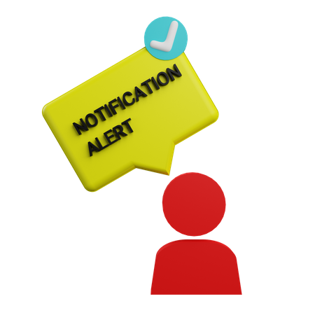 Alerta de notificação  3D Icon