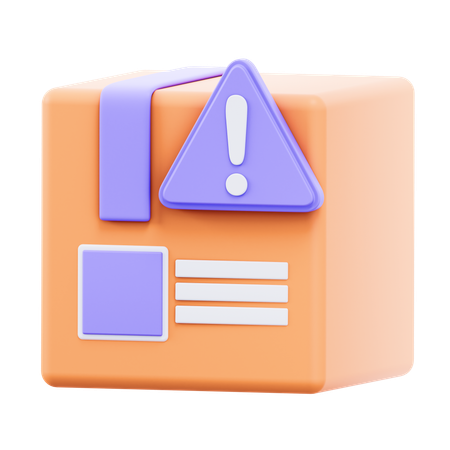 Alerta de pacote  3D Icon