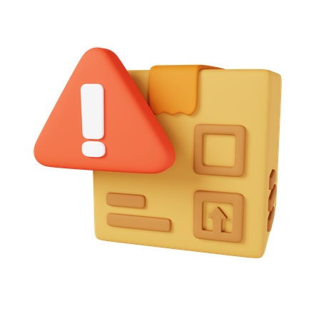 Alerta de pacote  3D Icon