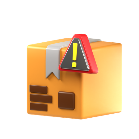 Alerta de pacote  3D Icon