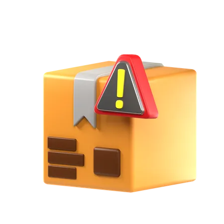 Alerta de pacote  3D Icon