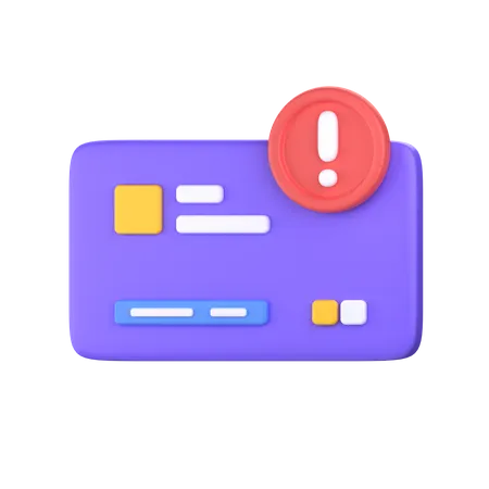 Alerta de pagamento  3D Icon