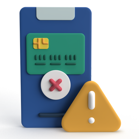 Alerta de pagamento on-line  3D Icon