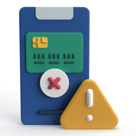 Alerta de pago en línea  3D Icon