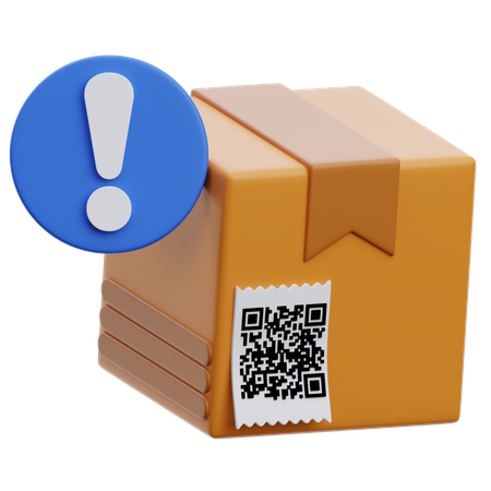 Alerta de paquetería  3D Icon