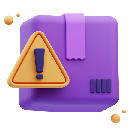 Alerta de paquetería  3D Icon