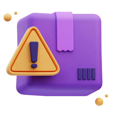 Alerta de paquetería  3D Icon
