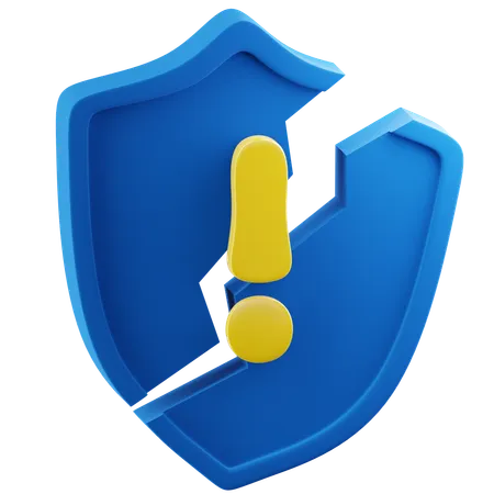 Alerta de protección  3D Icon