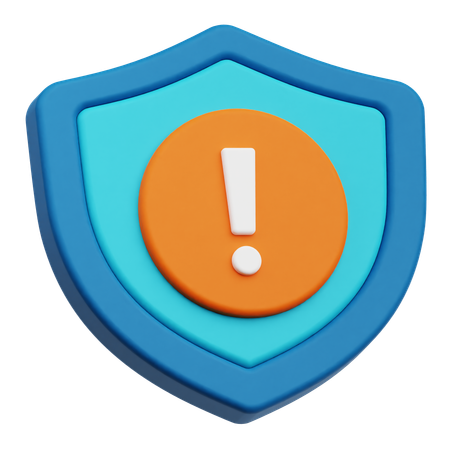 Alerta de protección  3D Icon