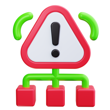 Alerta de red  3D Icon