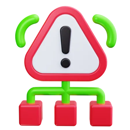 Alerta de red  3D Icon