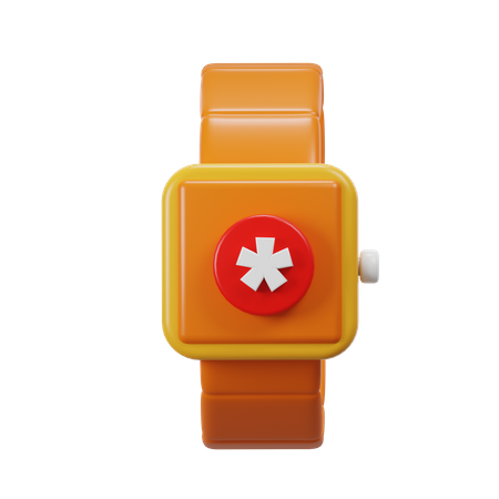 Alerta de reloj inteligente  3D Icon