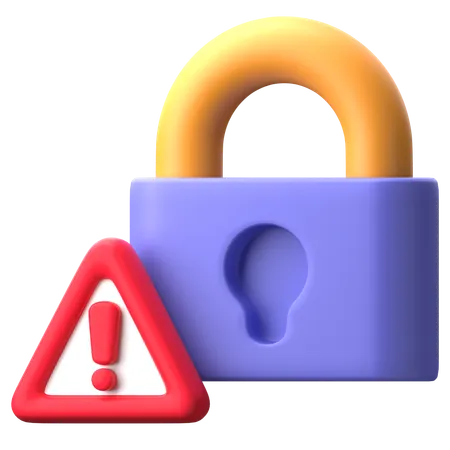 Alerta de seguridad  3D Icon