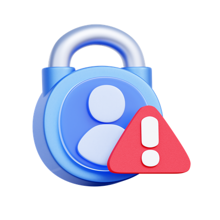 Alerta de seguridad  3D Icon