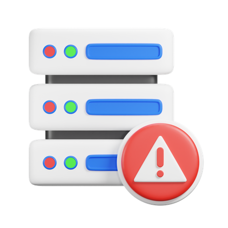 Alerta del servidor  3D Icon
