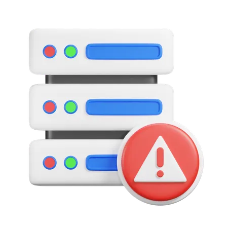 Alerta del servidor  3D Icon