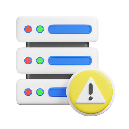 Alerta del servidor  3D Icon