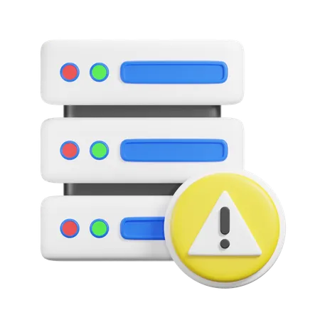 Alerta del servidor  3D Icon
