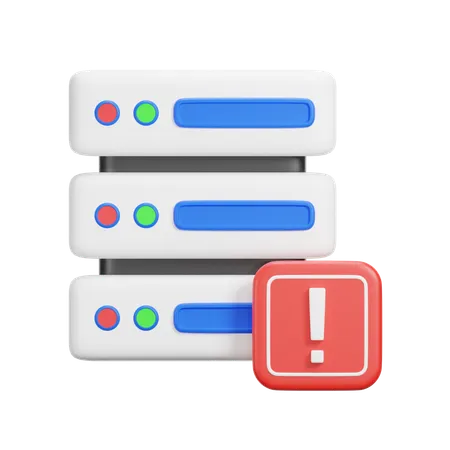 Alerta del servidor  3D Icon