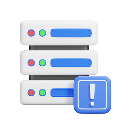 Alerta del servidor  3D Icon
