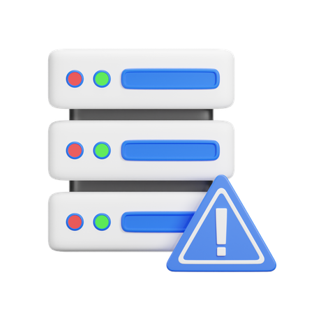 Alerta del servidor  3D Icon