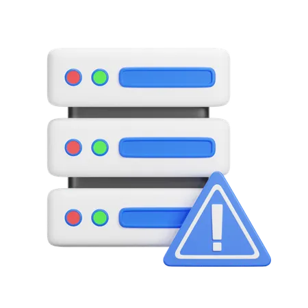 Alerta del servidor  3D Icon