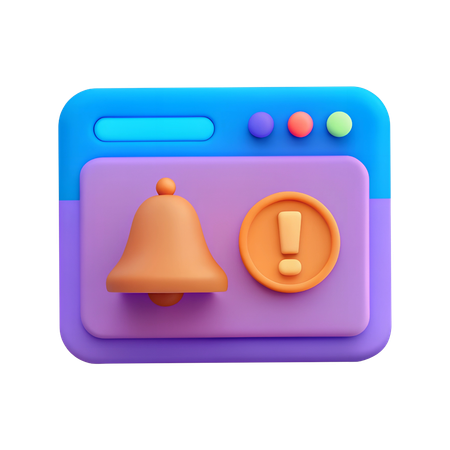 Alerta do sistema  3D Icon