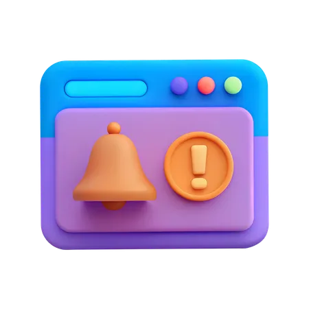 Alerta do sistema  3D Icon